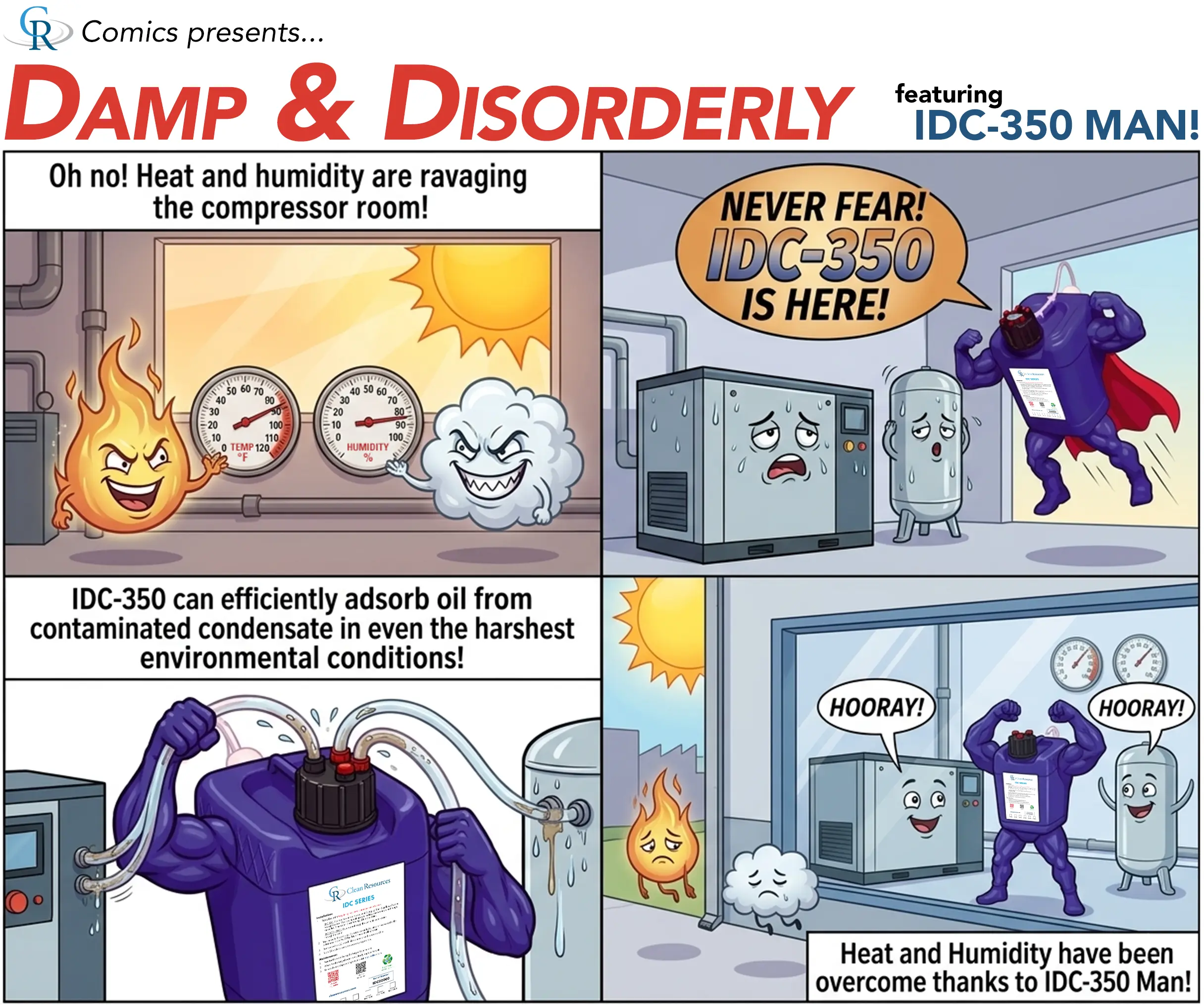CR Comics presents... Damp & Disorderly featuring IDC-350 Man