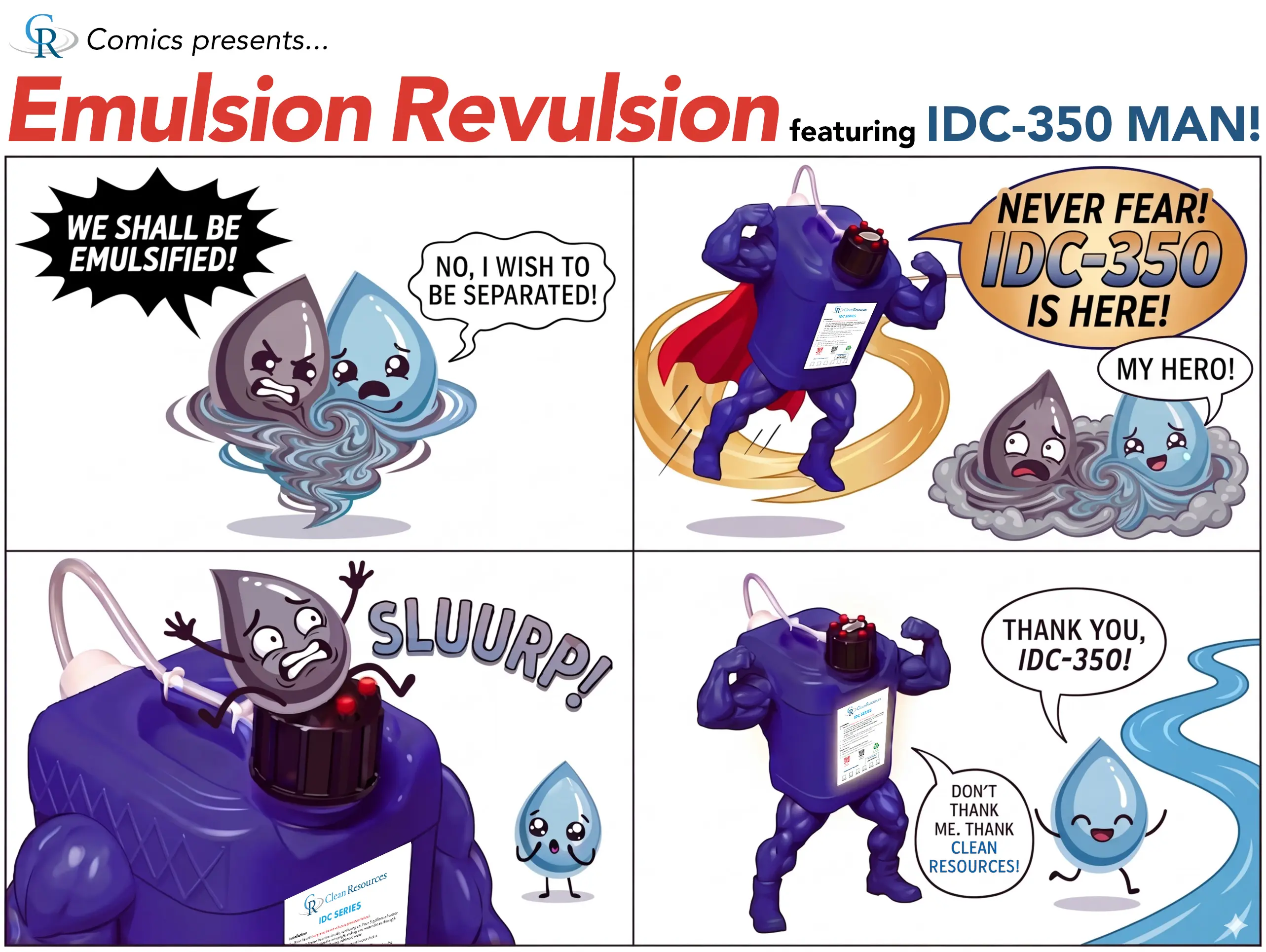 CR Comics presents... Emulsion Revulsion featuring IDC-350 Man