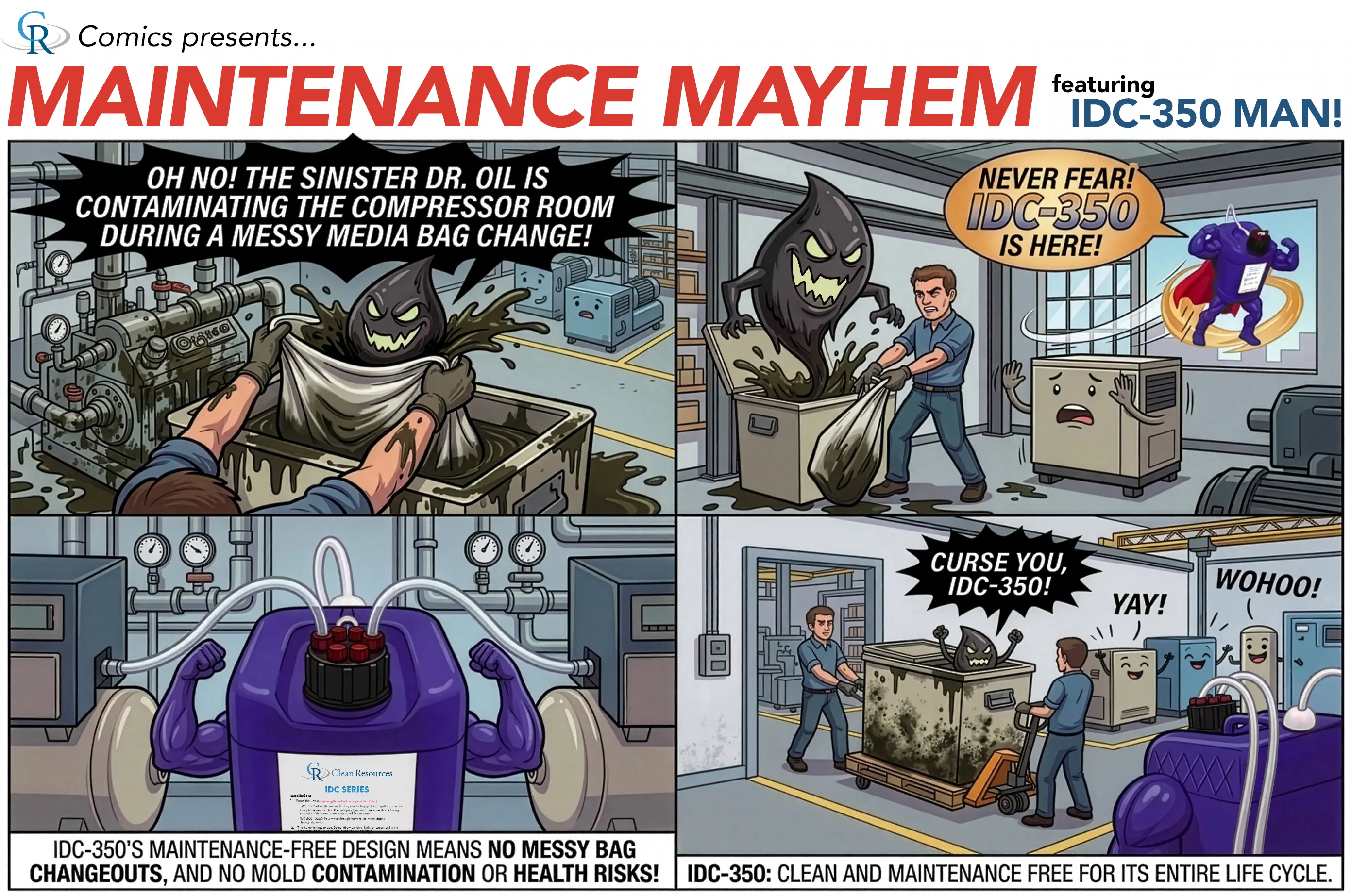 CR Comics presents... Maintenance Mayhem featuring IDC-350 Man