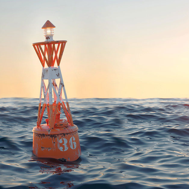 buoy on the ocean