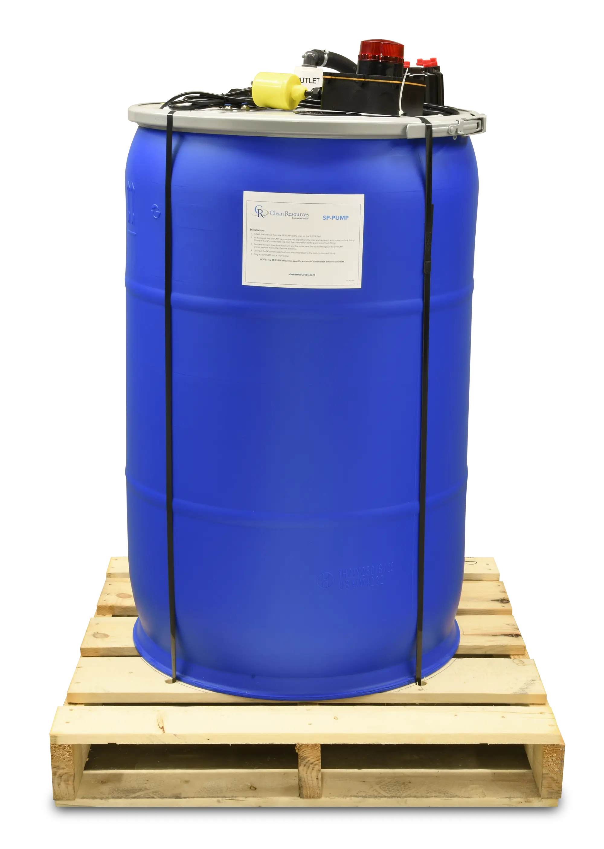 Dual Inlet Pump and container with alarm