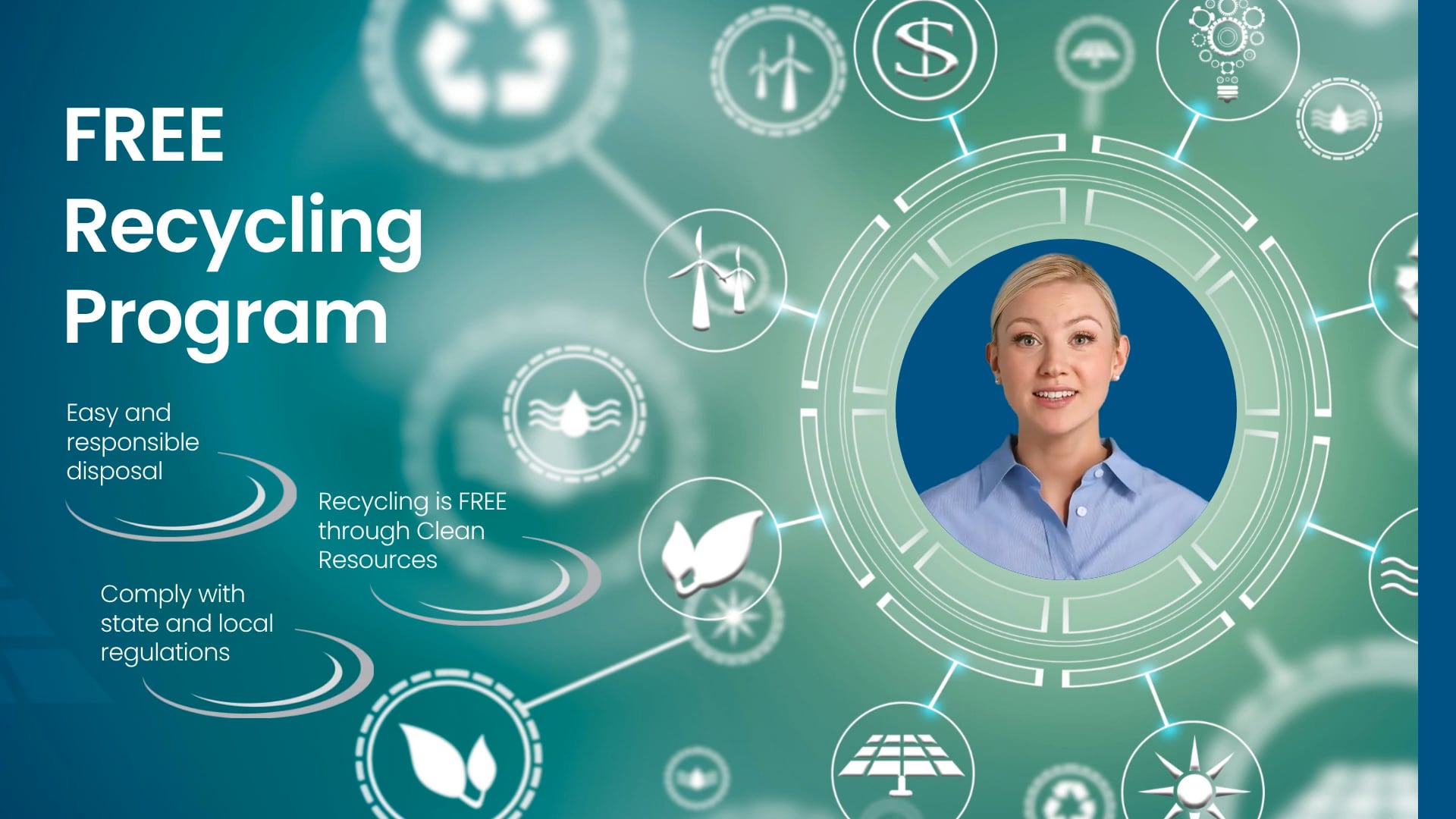 product video free recycling program still